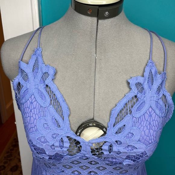 Free People Adella Maxi Slip Sapphire Periwinkle Size Small - Picture 11 of 12
